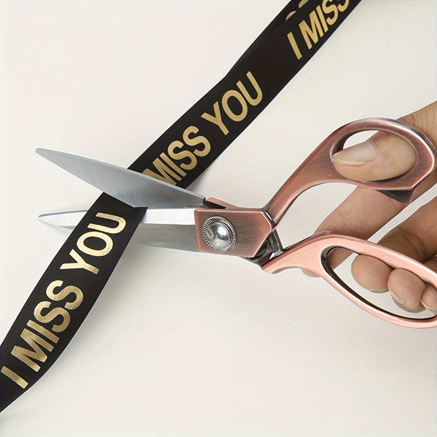 【Free shipping】1pc Rose Gold Color Scissors, Stainless Steel Rose Gold Scissors For Office, Sewing 9.4inch, Easter DIY Crafting Handwork