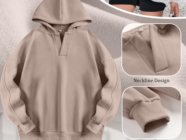 ANRABESS Womens Oversized Hoodies V Neck Sweatshirts Long Sleeve Pullover Casual Fall Teen Girls Preppy Clothes 2025 Trendy Fit Womenswear