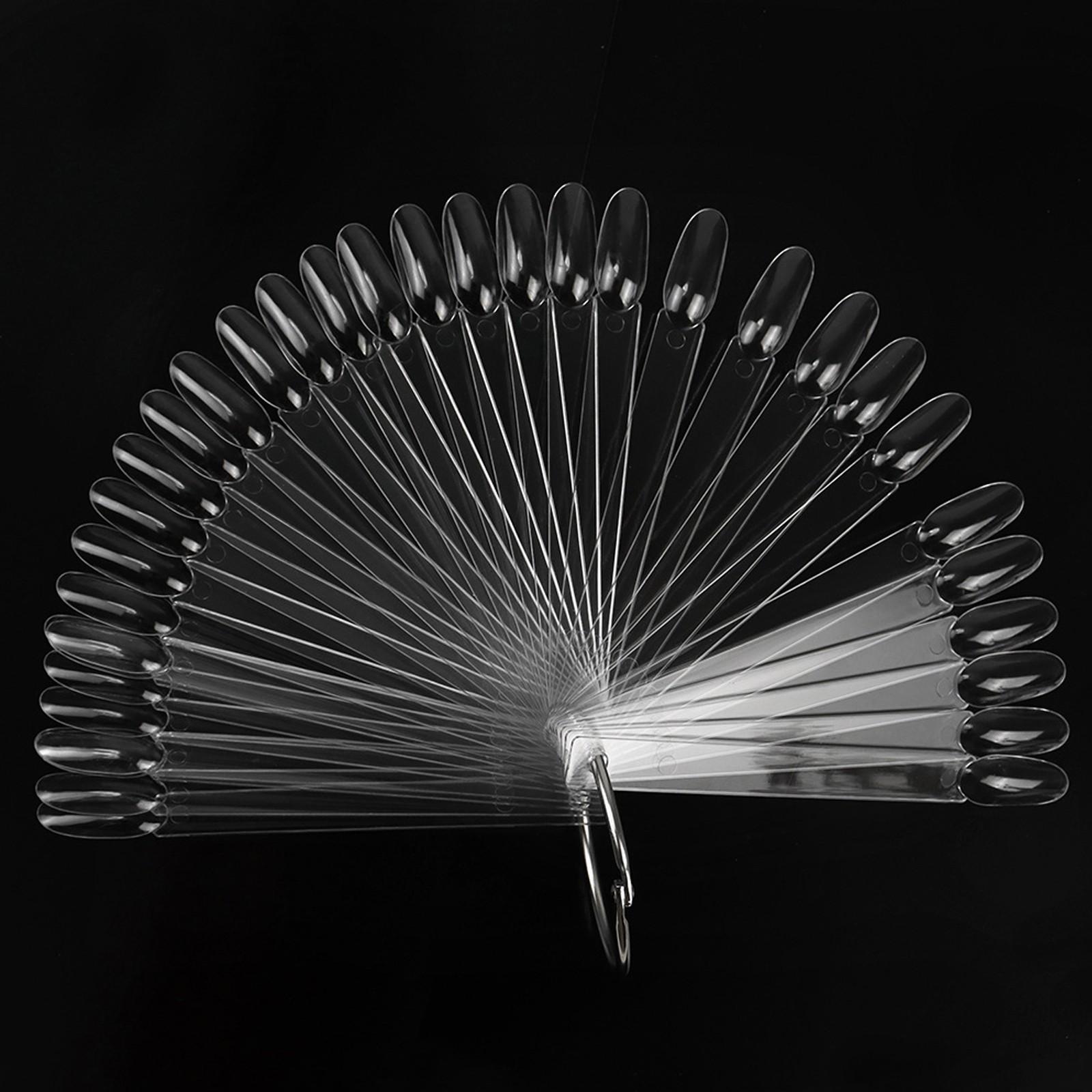 CyrilynnsNails New 50PCS Nail Products Nail Fan Card Polish Card Nail PolishPractice Polish Color Plate