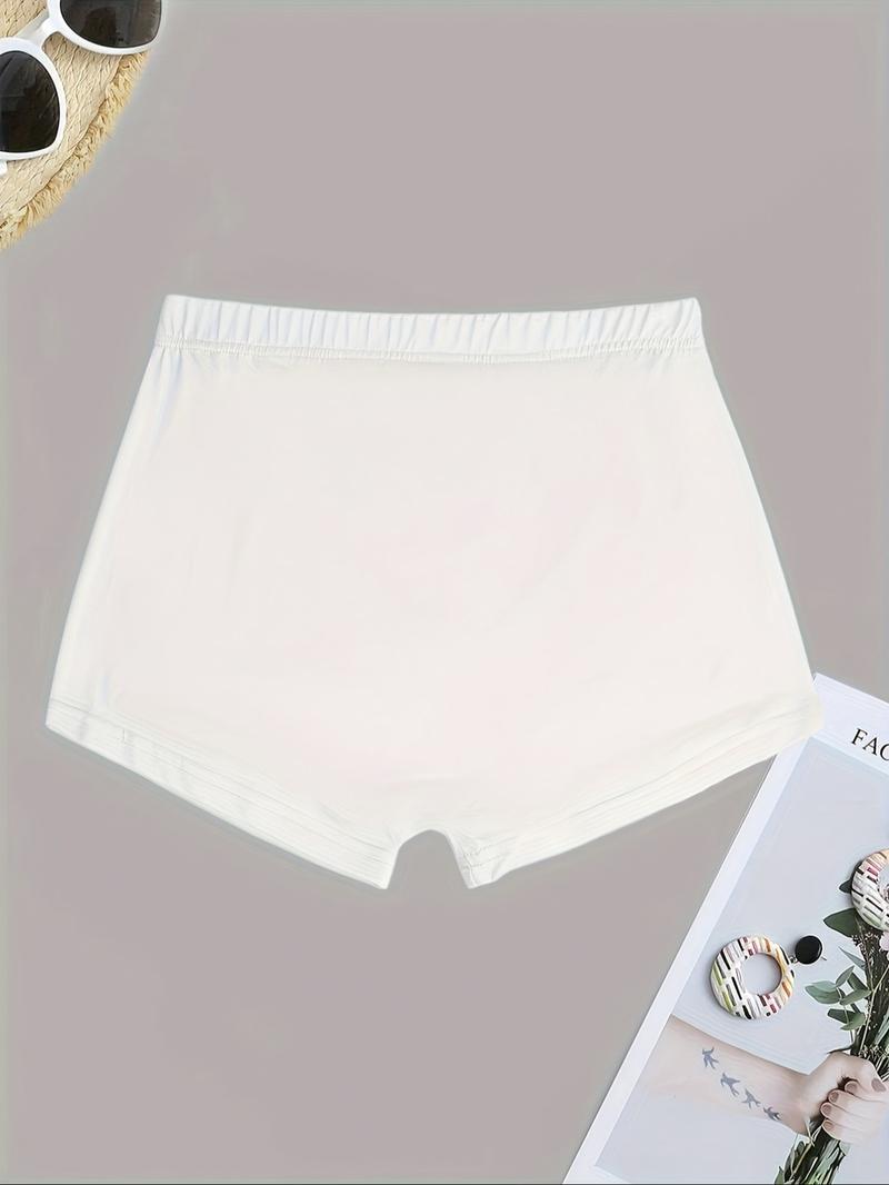 Women's Heart & Letter Print High Waist Biker Shorts, Graphic Print Shorts, Casual Comfy Breathable Bottoms for Daily Outdoor Wear, Ladies Clothes for Summer