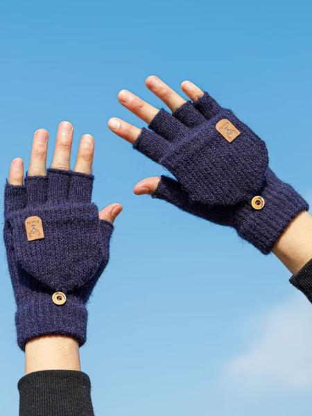 Comfortable Thick Knit Winter Gloves, Soft Breathable Touchscreen Compatible, Unisex Hand Wash Warm Outdoor & Daily Use Gloves