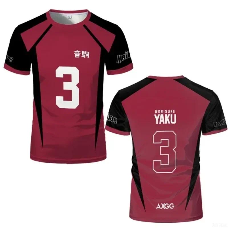 Anime-style basketball/volleyball T-shirts, cosplay costumes, and men's sports T-shirts for high school volleyball clubs