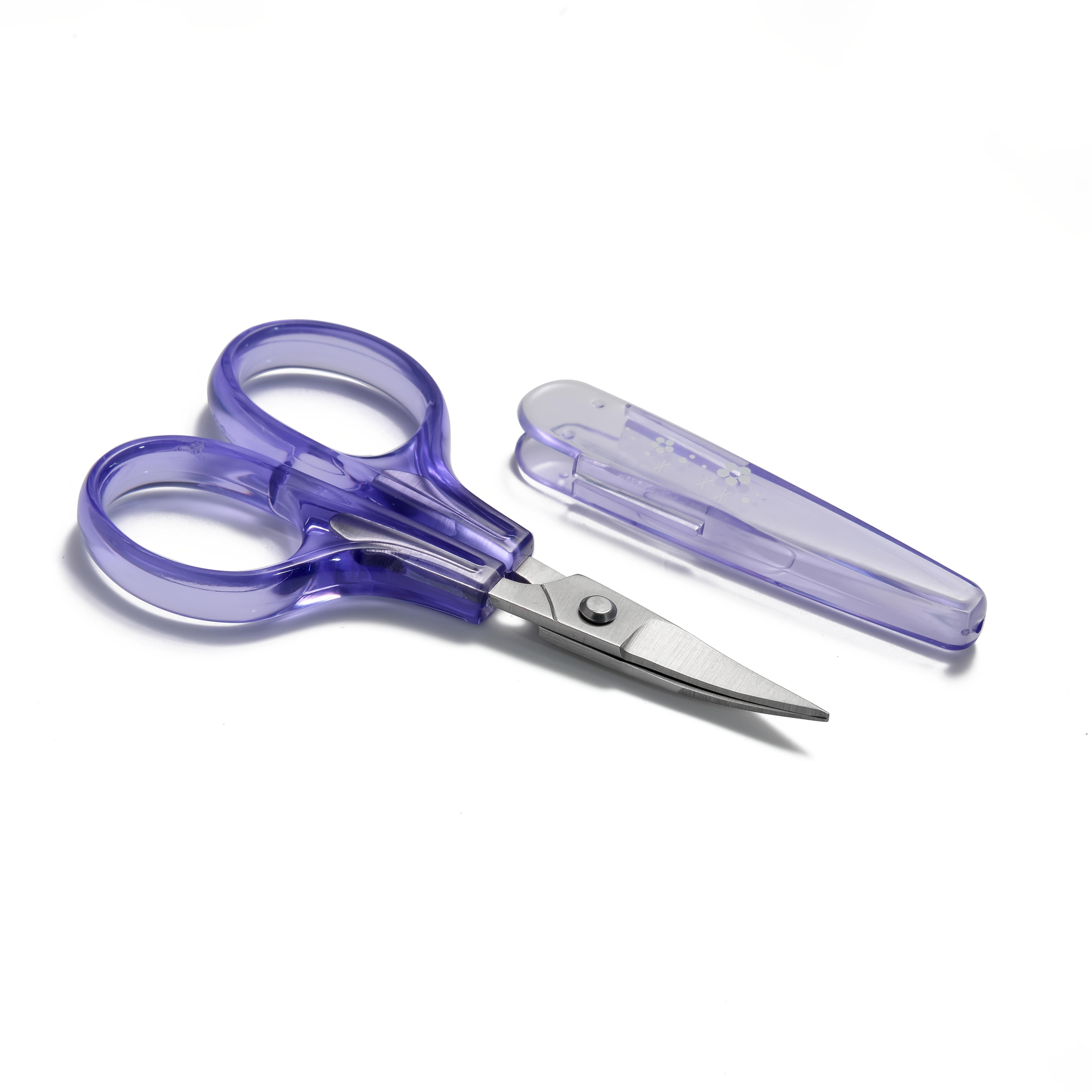 Precision Mini Scissors, Stainless Steel, Protective Cover, Sewing Tools - Ideal for Embroidery, Quilting, Sewing & Crafts