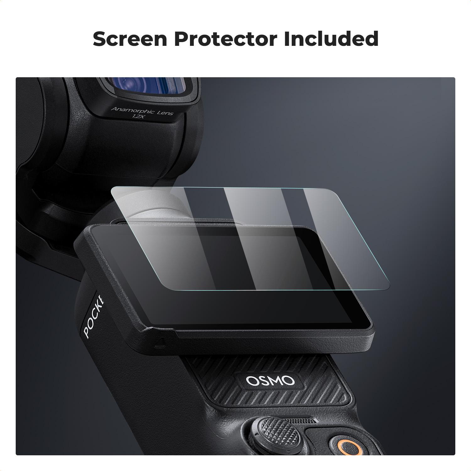 K&F Concept 1.2X Anamorphic Lens for DJI Osmo Pocket 3 Blue Streak Effect Widescreen Cinematic Lens with Magnetic Attach Multi-Coated Optical Glass