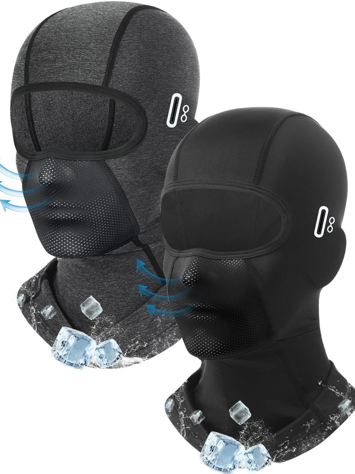 Unisex Summer Ice Silk Sun Protection Headwear, Breathable Motorcycle Mask for Outdoor Riding, Versatile UV Shield Face Cover, Outdoor Sports Mask