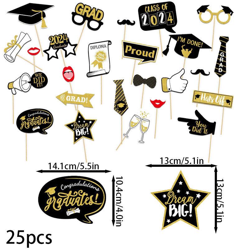Graduation season 25pcs photo props 2026 graduation ceremony decoration props photo background decoration