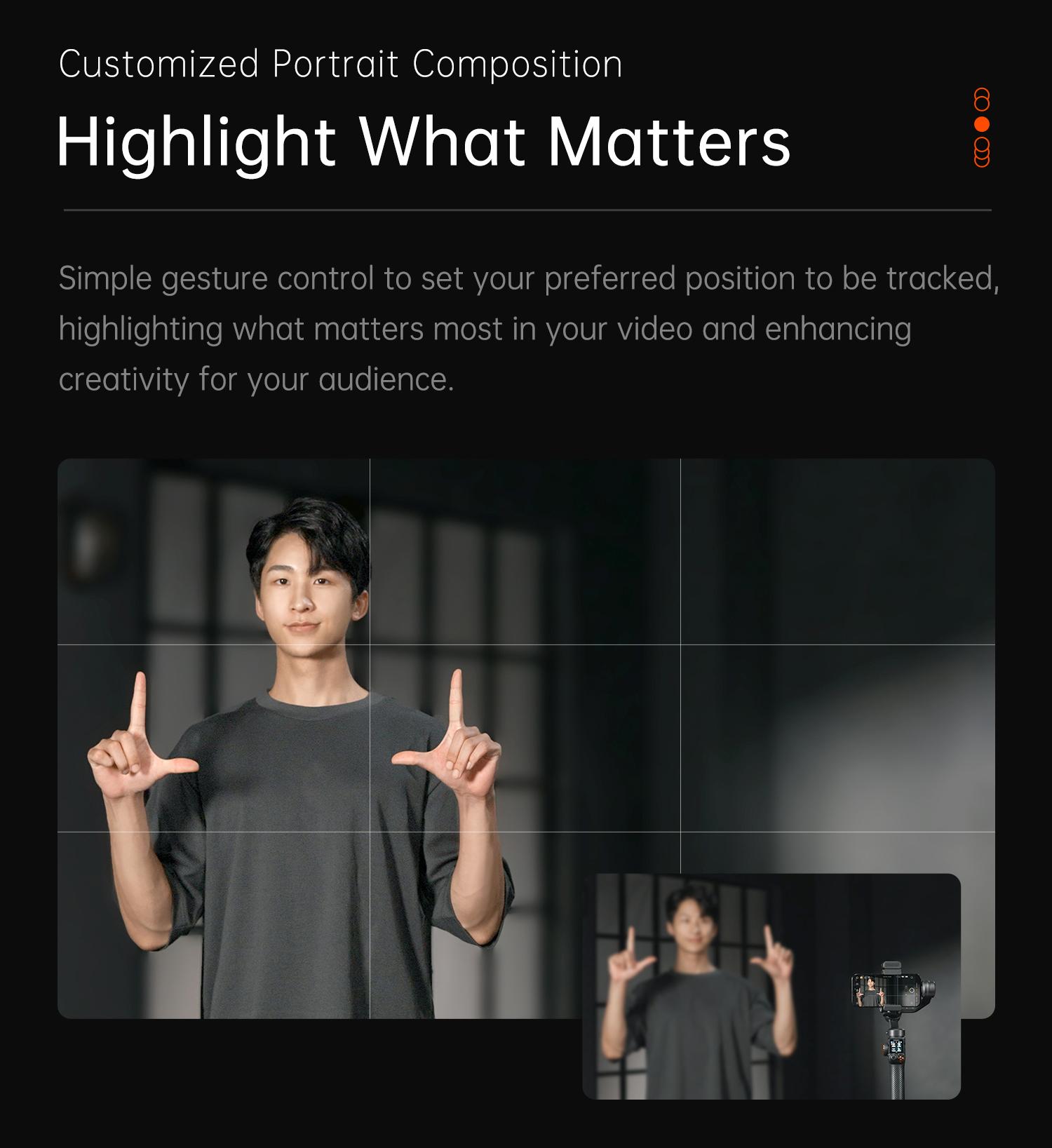 Hohem iSteady M7 AI Tracking Smartphone Gimbal Stabilizer 3-Axis with Magnetic Fill Light/AI Tracking Sensor for iPhone Android with 1/4-inch Color Tochscreen Display,Detachable Remote Controller, Max Payload 500g 2023 Upgraded