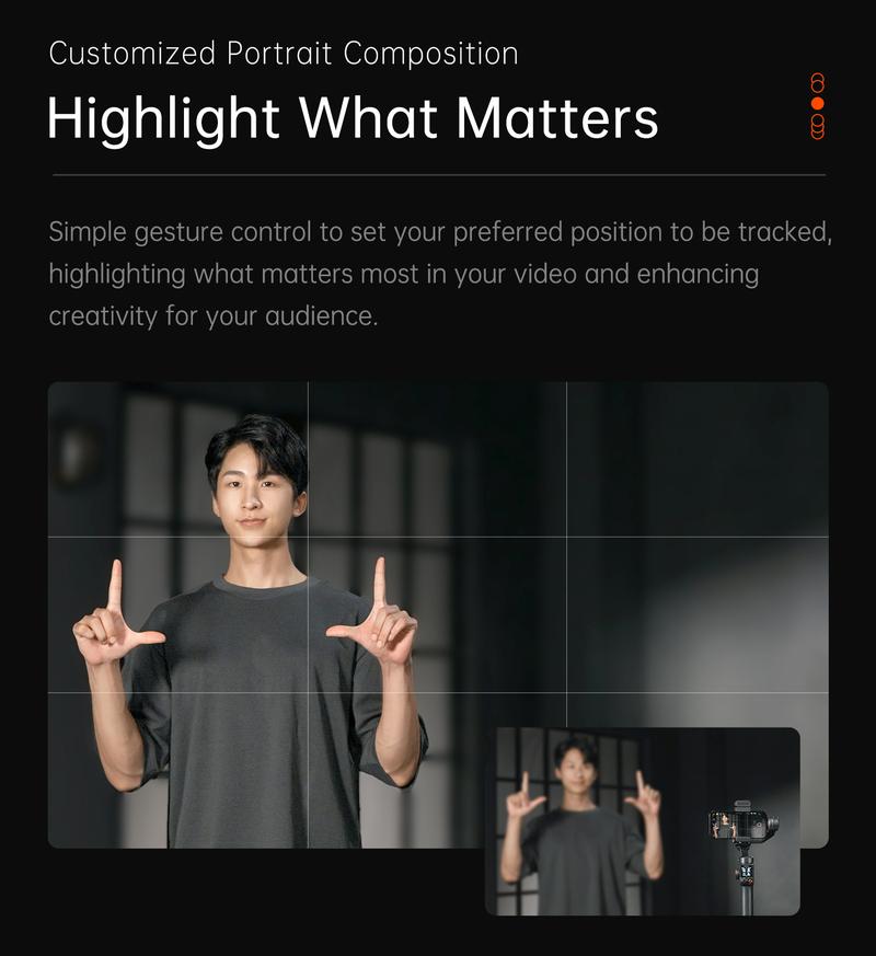 Hohem iSteady M7 AI Tracking Smartphone Gimbal Stabilizer 3-Axis with Magnetic Fill Light/AI Tracking Sensor for iPhone Android with 1/4-inch Color Tochscreen Display,Detachable Remote Controller, Max Payload 500g 2023 Upgraded