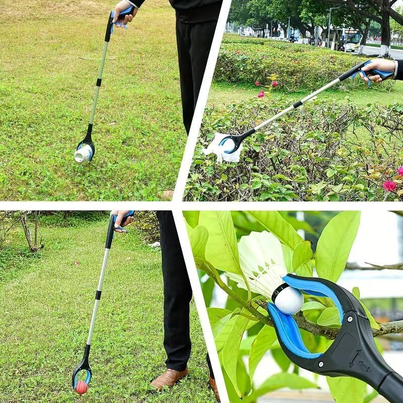 Multifunctional Thickened Garbage Picker, Foldable Trash Clamp, Durable Aluminum Alloy Waste Grabber, Ideal for Cleaning, Convenient, Portable