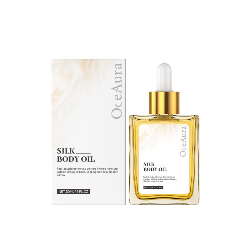 Oceaura Silk Soft Body Oil 30ML, Deep Moisturizing & Long-Lasting Hydration, Non-Greasy Formula, Nourishing Skin Care Essential