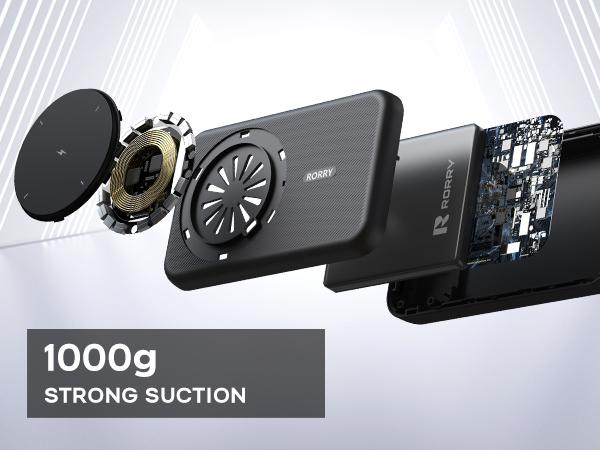 RORRY 3-in-1 Wireless Foldable Power Bank Stand 10,000mAh Power Bank for iPhone 16/15/14/13/12 Pro Max, Apple Watch Ultra Series 10/9/8/7/6/5/4, AirPods, Portable & Travel-Friendly   valentinesdaygiftideas