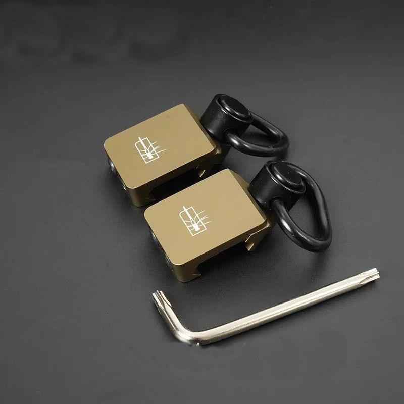 Multi-Purpose Single-Hole Quick-Release Metal Sling Buckle Sling Ring For Outdoor Sports, Camera, Bags & Molle Bags