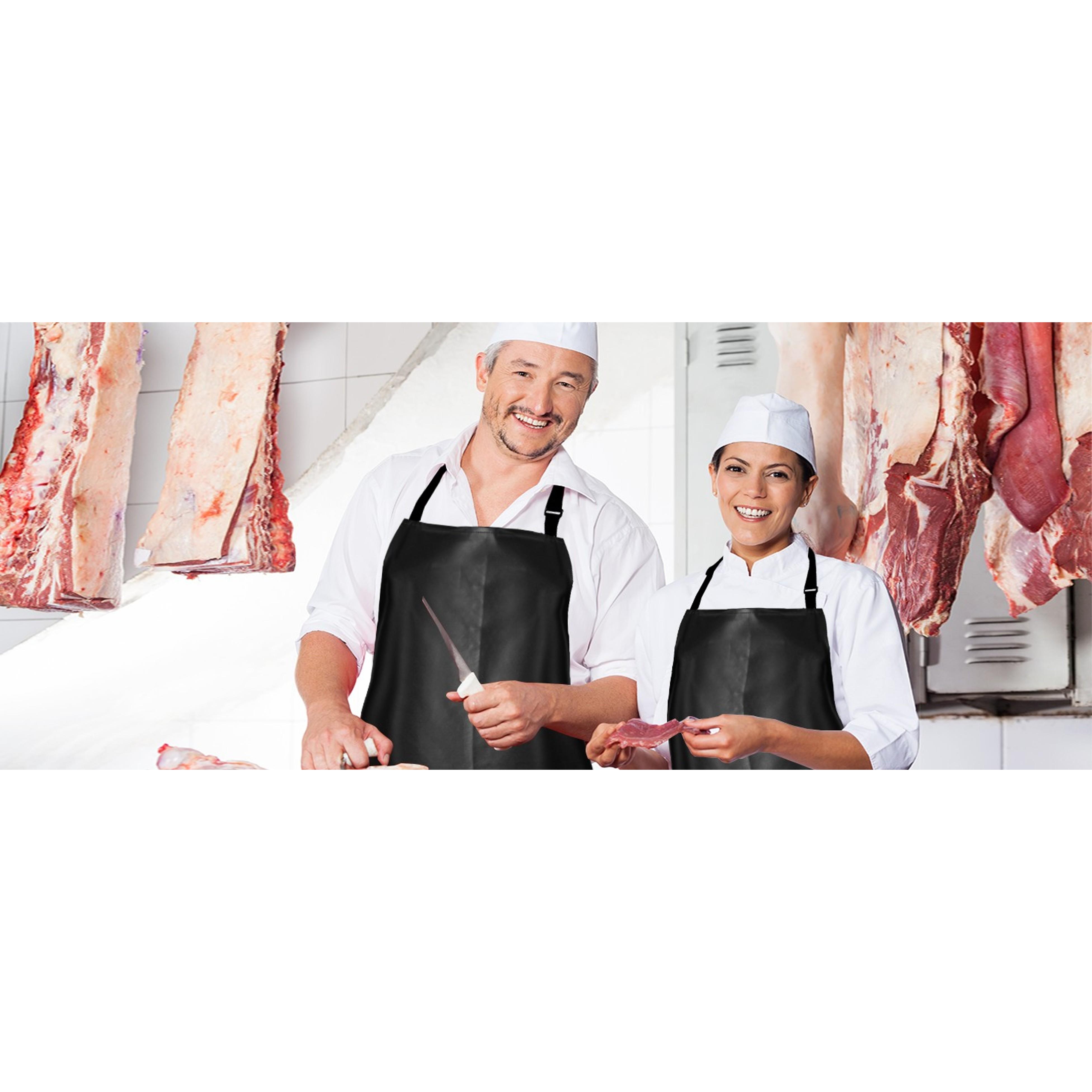 Thicker Rubber Apron, Extra Long Adjustable Apron, Heavy Duty Oil&Chemical Resistant Waterproof Work Aprons