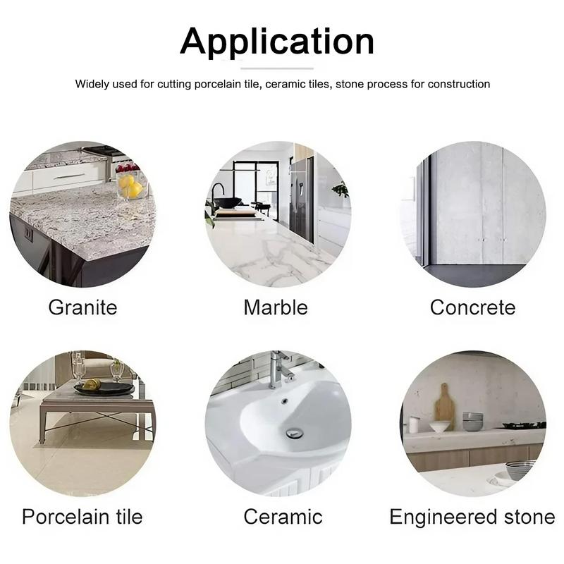 Super Thin Diamond Saw Blade, Dry/Wet Angle Grinder Wheel Disc for Cutting Porcelain Tiles, Granite, Marble, Ceramics, Power Tool Accessories