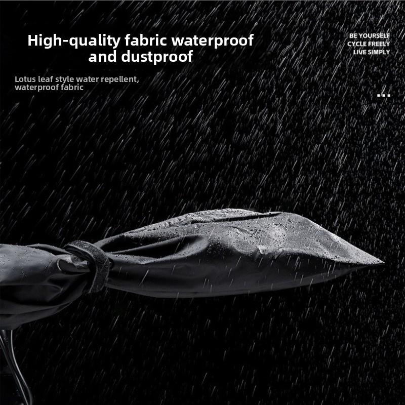 WEST BIKING Bike Handlebar Cover. 210 Nylon PU Waterproof and Dustproof Bike Handlebar Cover with Wear-Resistant Magic Straps Bicycle Accessories