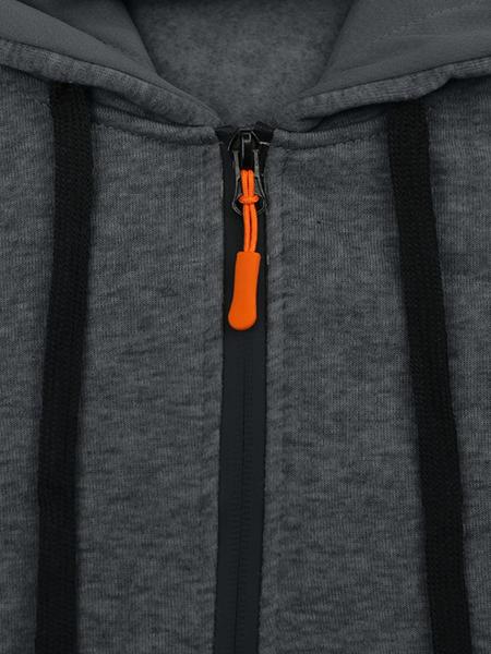 Men's Winter Heavyweight Fleece-Lined Casual Set, Loose Fit Sporty Multi-Pocket Workwear Suit, Warm & Comfortable Two-Piece Set