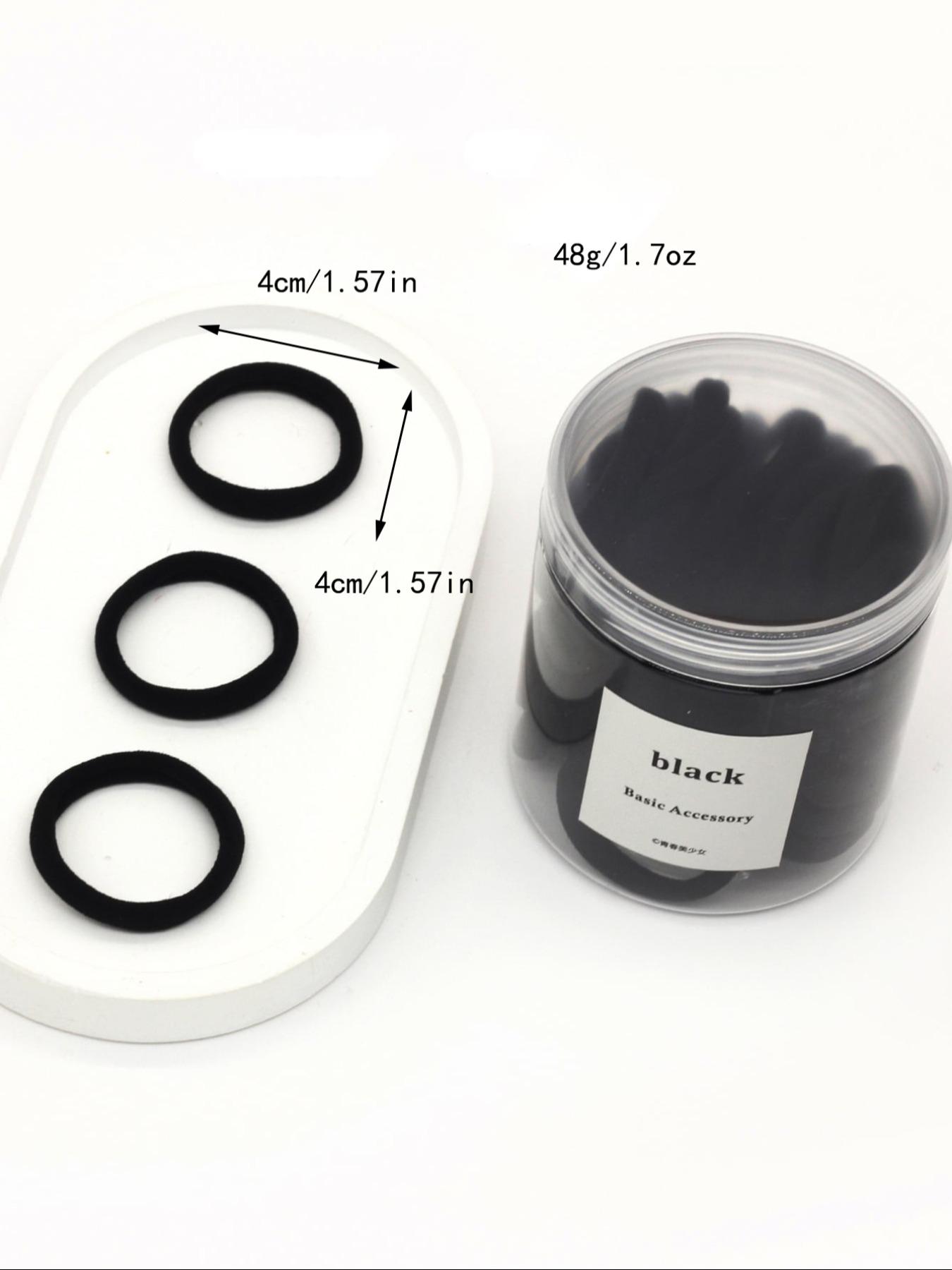 Sweet Plain Colorponytail Holder, 50pcs/set High Elastic Hair Tie, Casual Versatile Hair Accessories for Women and Girls Elastic Tie Band