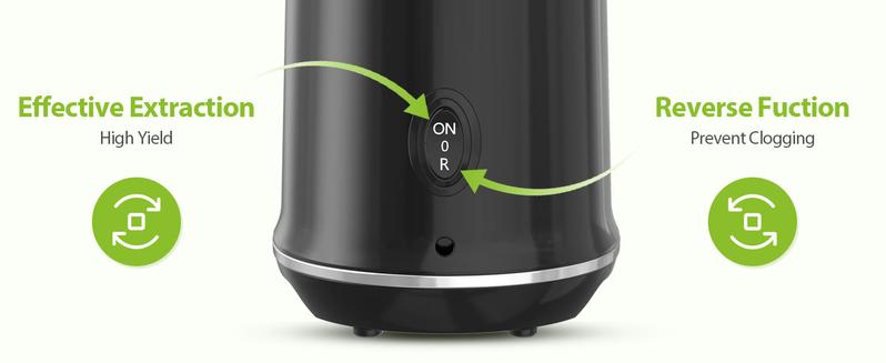 Aeitto Max5 Juicer, Cold Press Juicer with 5.8" Large Feed Chute,1.7L Large Capacity, 250W Whole Masticating Juicers for Vegetable and Fruit, High Juice Yield, Easy to Clean with Brush, Ice Fruit, BPA-Free, Smart recipes App