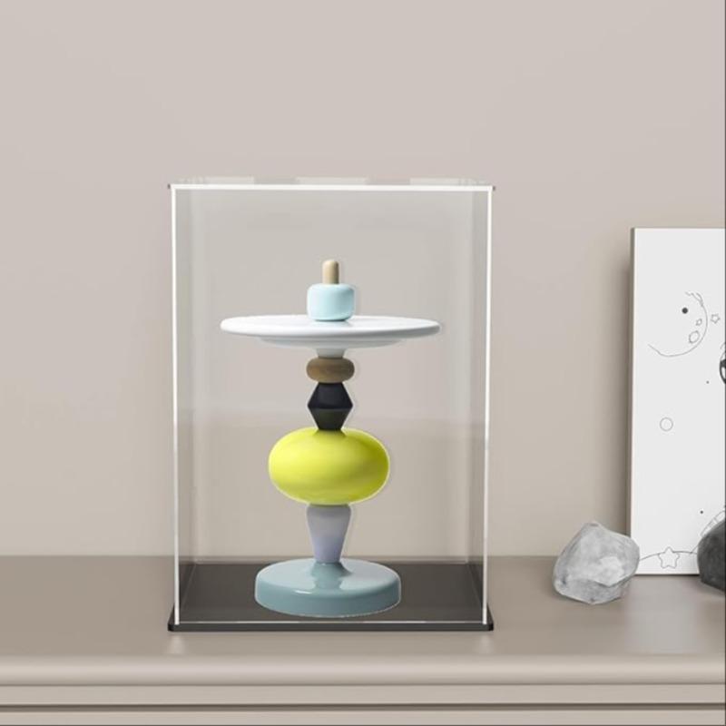 Base Transparent Display Case, Ideal for Figures, Cars, Building Models, Collectible Items, Collectible Showcase Cabinet, Home Decor Accessory