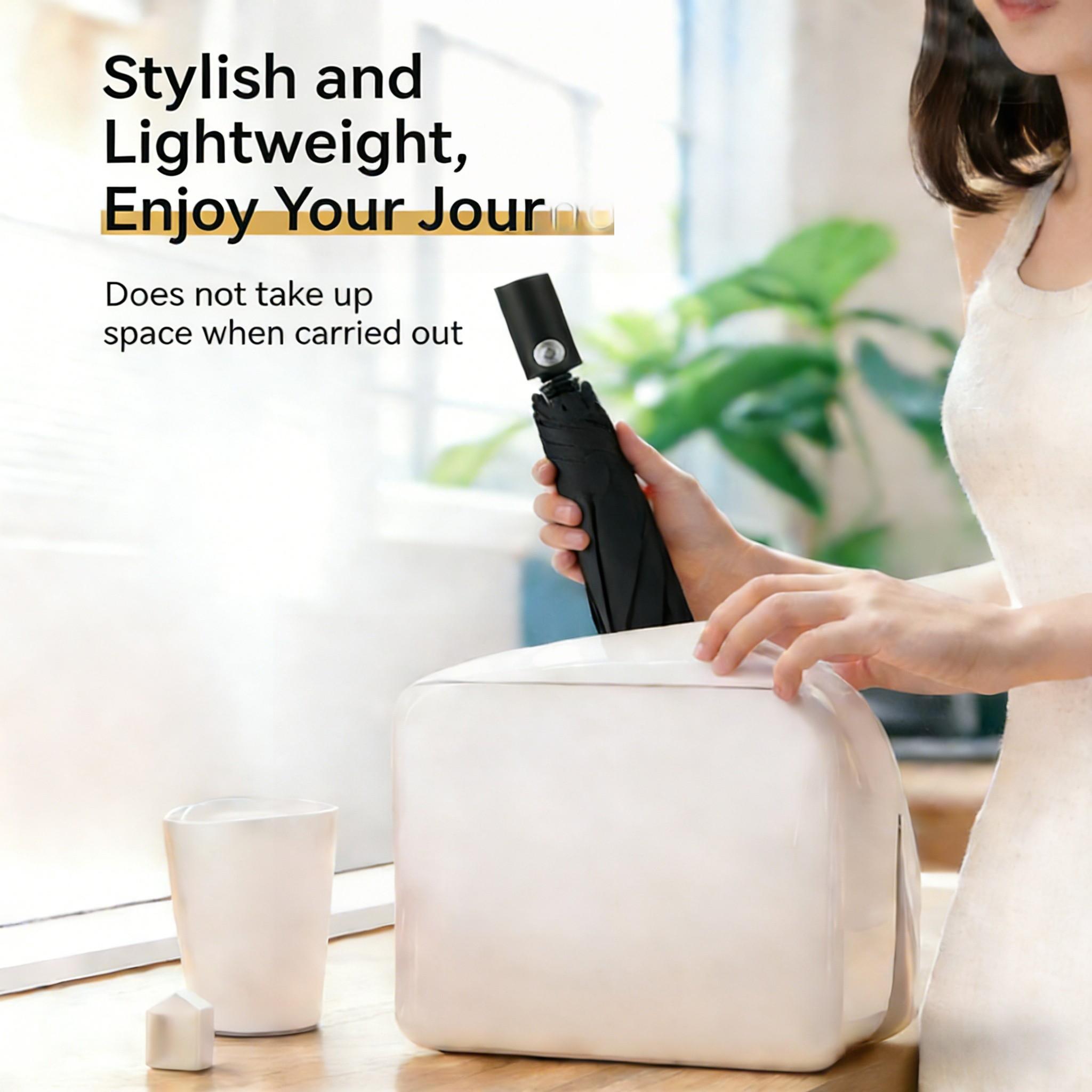 Lightweight Convenient Automatic Umbrella Memory Patch Design, Easy Fold Safe No Bounce Compact Travel Umbrella, Student Sun Umbrella, Portable Rain Umbrella