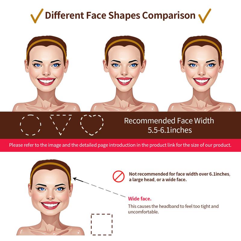 Wavy Glasses Headband,Eyewear-Friendly Hair Band,No Pressure Headache Non-Slip Thin Headband for Women | EVITA PERONI