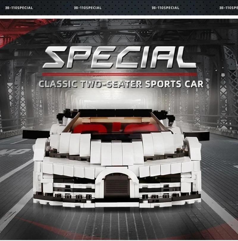 MOULD KING 10004 Creative High-Tech Car Building Block MOC EB110 Sport ...