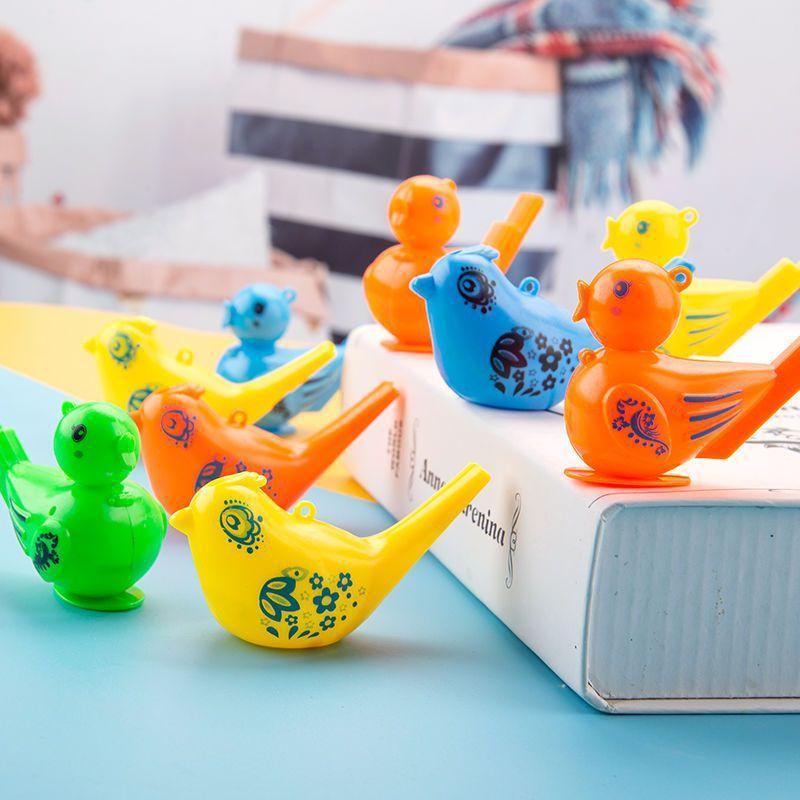 10PCS Colored Water Bird Whistles Outdoor Sports Funny Party Novelty Musical Puzzle Toy for Girls And Boys