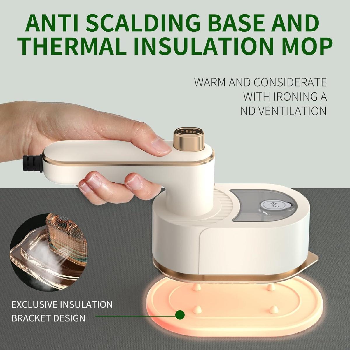 Mini Steamer Travel Iron, Wet and Dry Ironing Clothing Steamers,180° Rotatable,for Travel and Home, Woolen Cloth,Real Silk,Knitted Fabric,Chemical Fiber