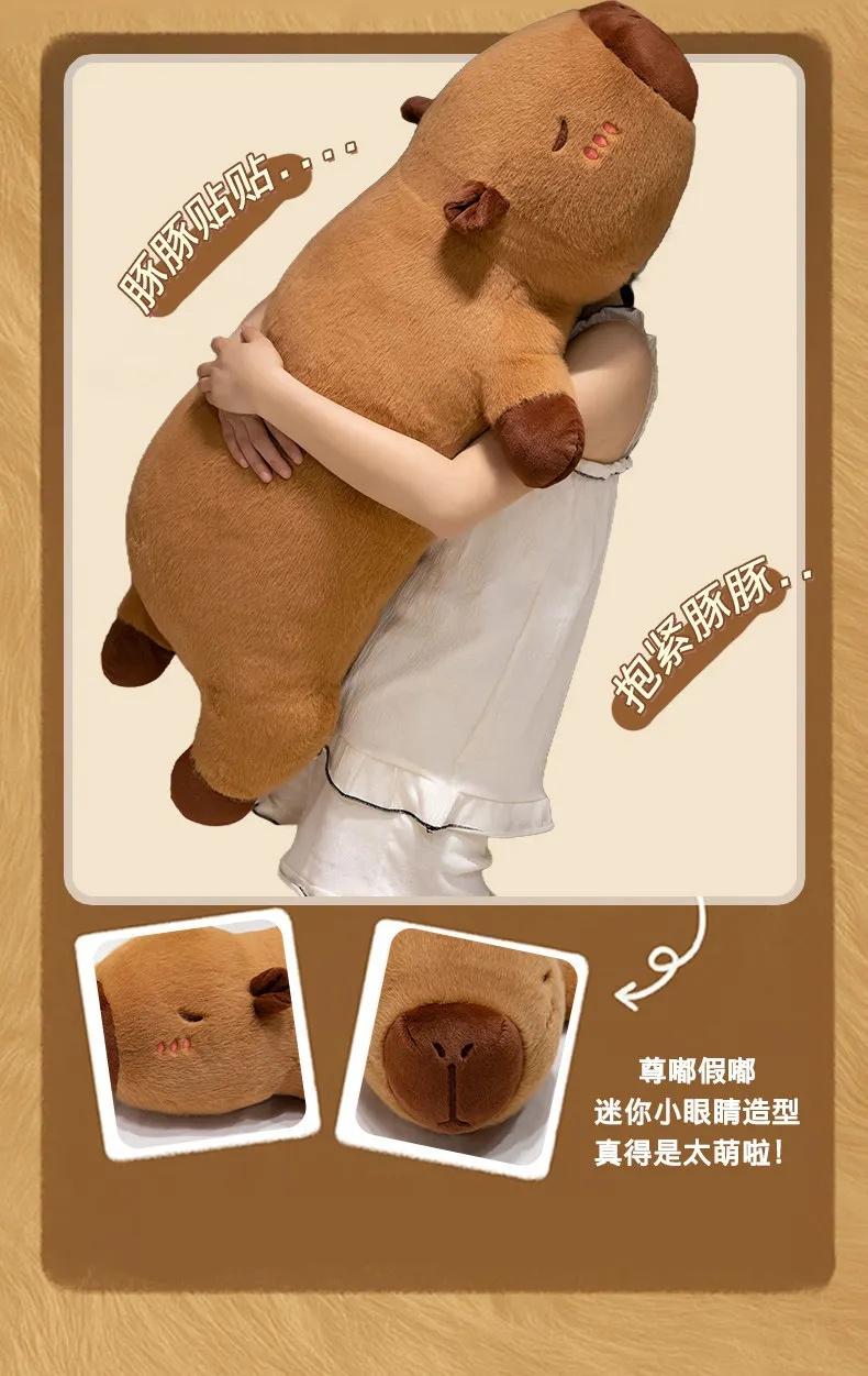 Large Capybara Stuffed Toy - Pure Cotton Soft Pillow Cushion, 50/70/90cm, Birthday Holiday Gift for Girls