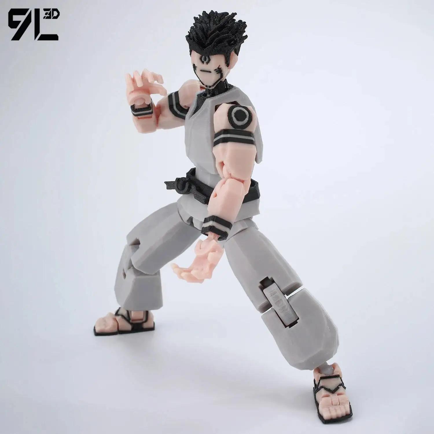 5.5 Inches 9L3D Printed Grey Articulated Action Figure Model Dummy13 T13, Artist-Friendly Collectible Anime Figure, Toy Photography Prop, Easter Gift, Stress-Relief Decoration
