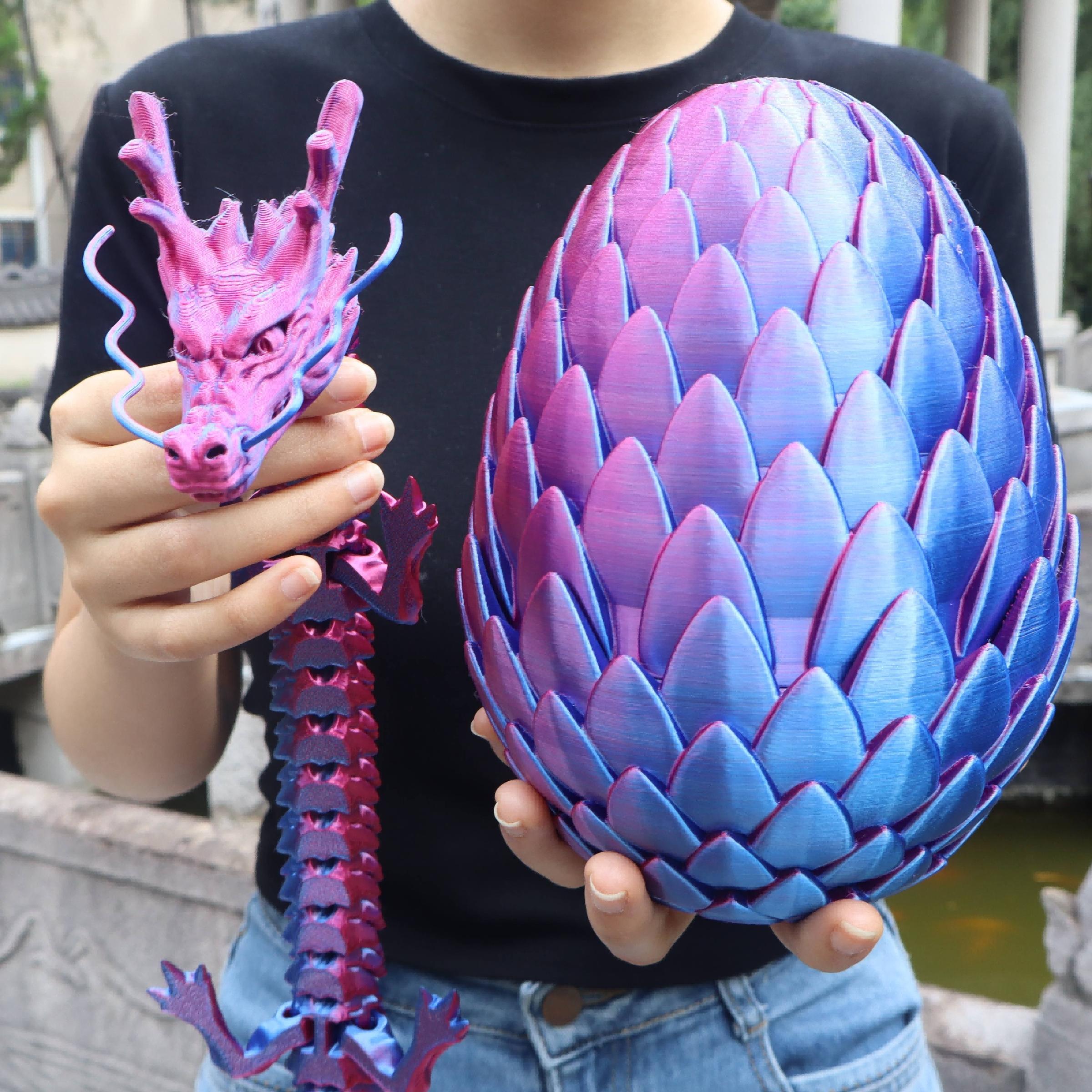 Large 3D Printed Dragon Egg Decorations, Home Gift, Party Favor, Office Desktop Ornament, Holiday Gifts, Car Decoration, Collectible Room Decor, Perfect Prank Gift