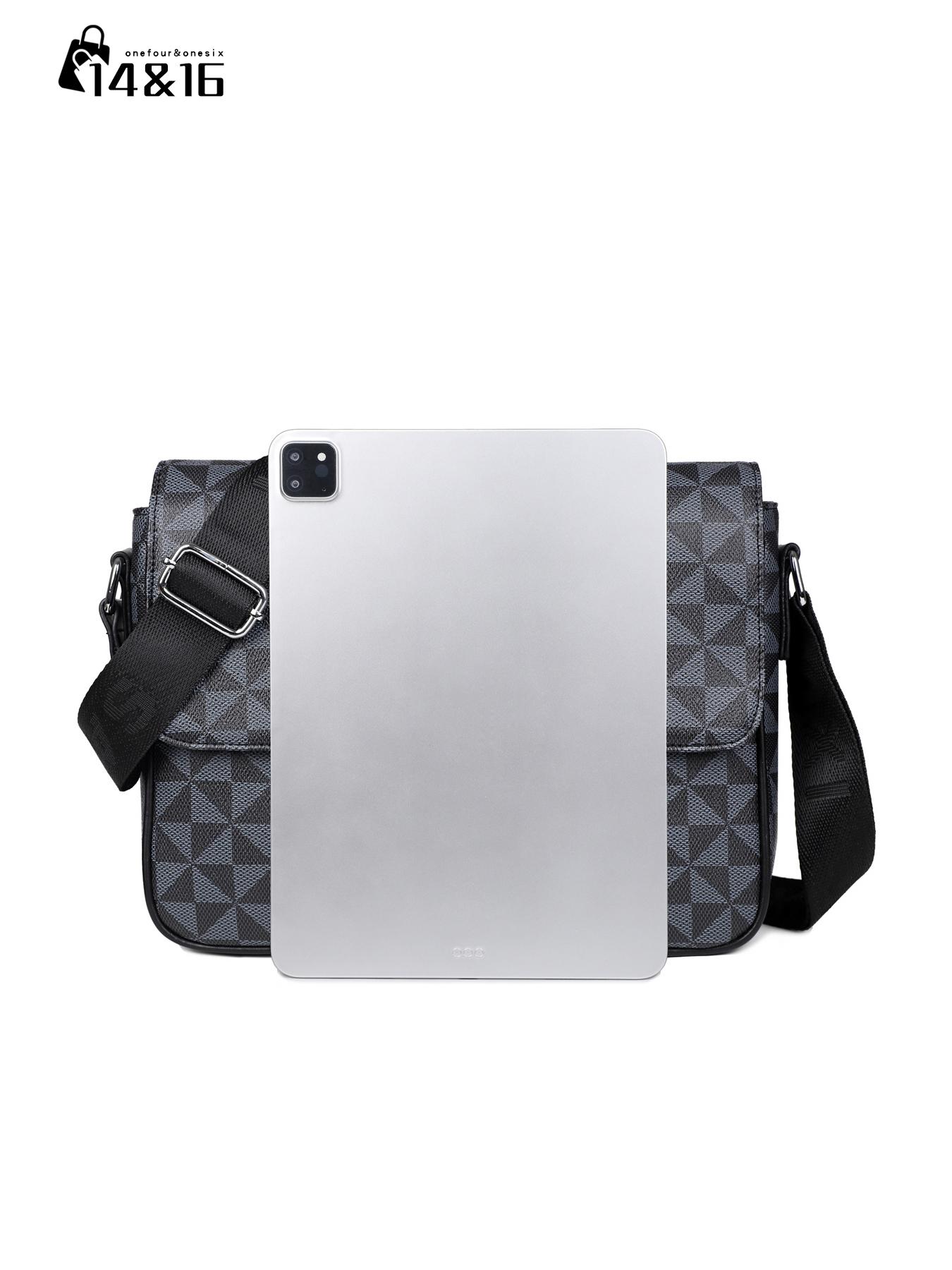 Men's Messenger Bag, Crossbody Shoulder Bag, Side Pocket Pouch, Multifunctional Commuter Casual Bag, Trendy Fashion Gift for Men