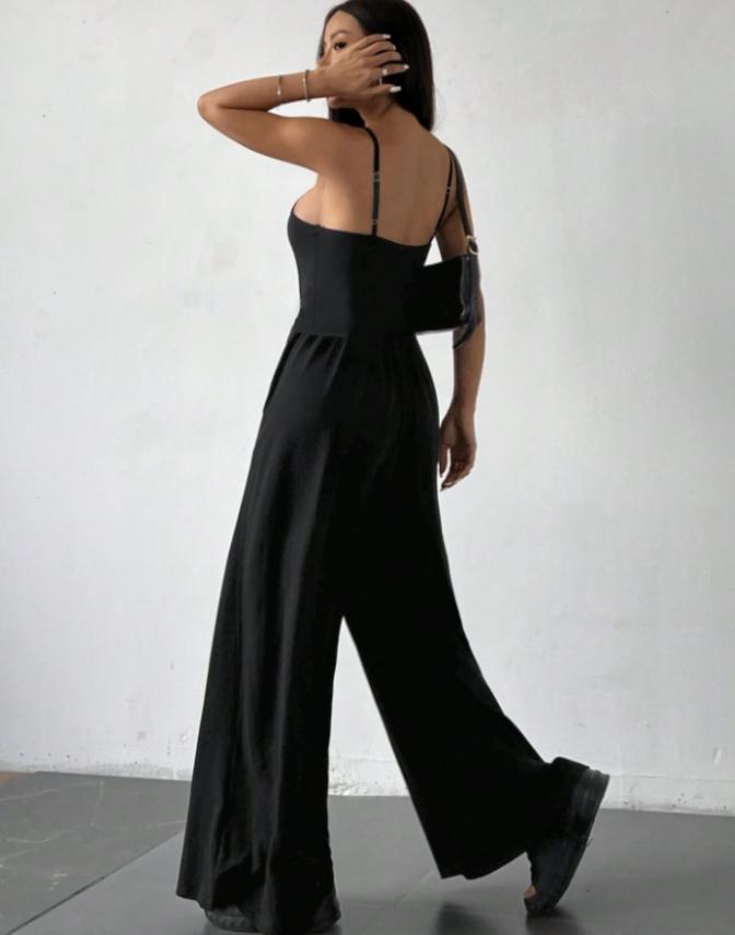 Pure Color Plus Size Two-Piece Set, Slim-Fitting Casual, All Season Wear, Solid Pattern, Comfortable and Stylish