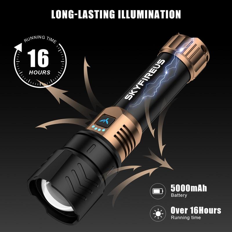 SKYFIRE 1097 flashlight strong light ultra bright outdoor camping home long-range portable ultra long endurance lighting