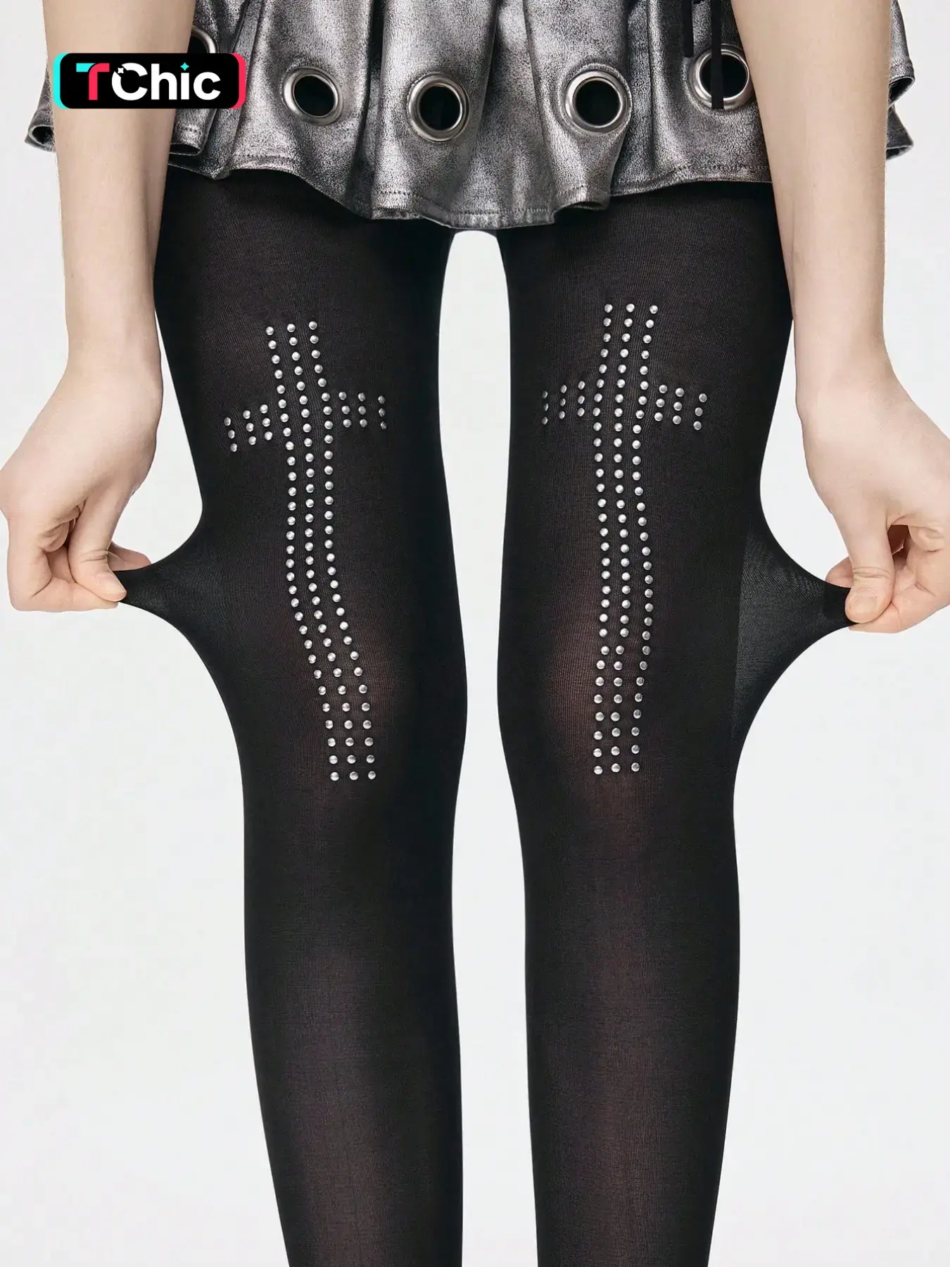 Women's Solid Color Jumpsuit with Cross Rhinestone Pattern, Elastic Slim Fit Design, Soft Fabric, Comfortable All-Day Wear, Underwear, Fitted, Womenswear