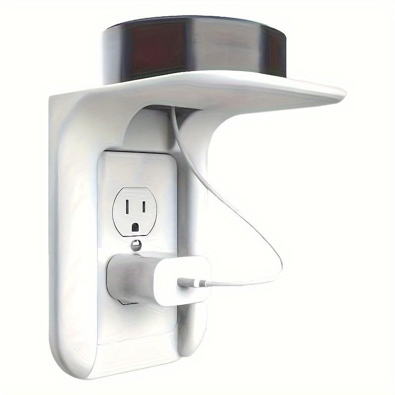 Space-Saving Socket Rack Wall Mount, Decorative Easy Installation, Supports Smart Home Speakers and Devices, Max Weight 10 Lbs, Abs Material