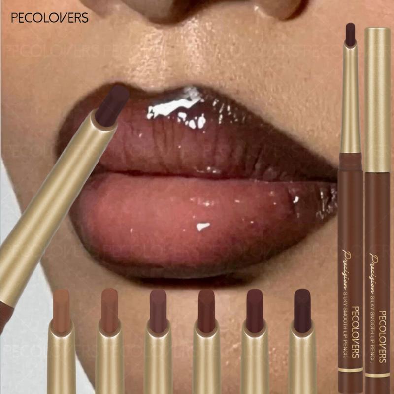 1pc Long-Lasting Lipstick, Lip Liner Pencil and Matte Brown Lip Gloss for Women, Valentine's Day Gifts Mother's Day Gift, Cosmetic Lip Liner