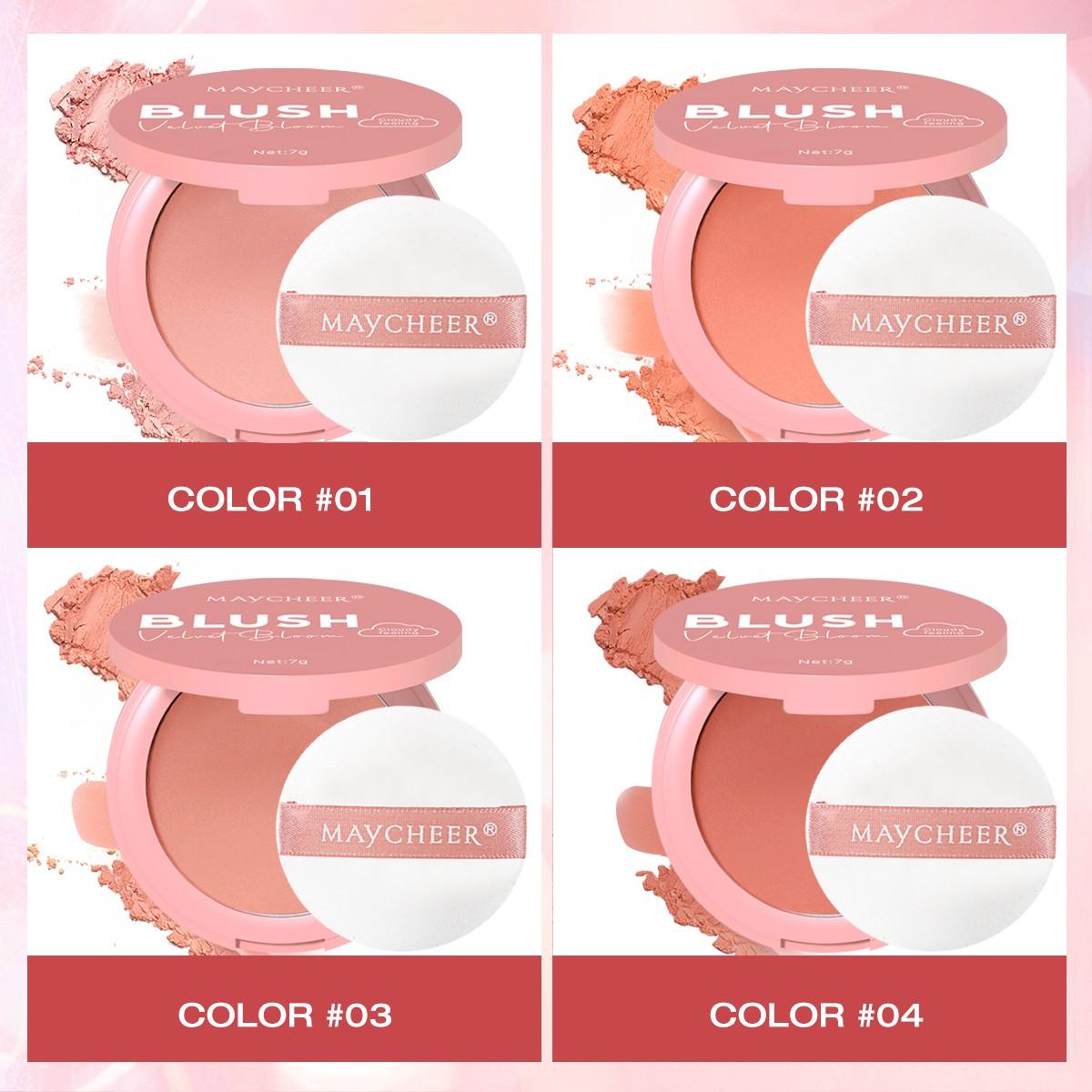 Matte Highlighter Blush Powder, Natural Makeup Effect, Long-Lasting, Fade-Resistant, Brightens Skin Tone, Perfect for Everyday Use