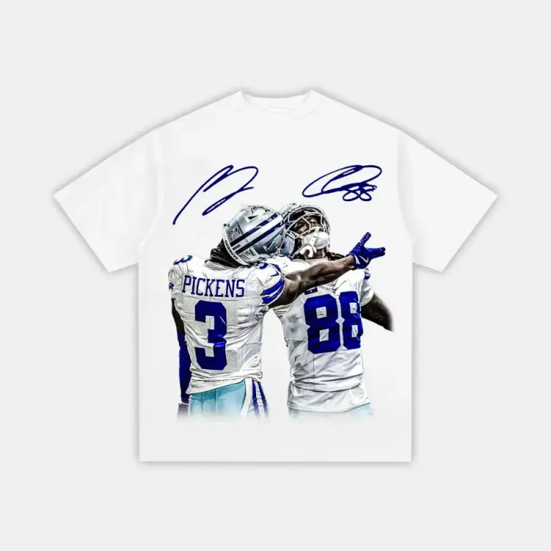 Graphic T-Shirt CEEDEE X PICKENS "WE DEM BOYZ" Shirt, CeeDee Lamb & George Pickens Dallas Football Fan Tee, Cowboys Game Day Graphic T-Shirt, Vintage Sports Streetwear Shirt, Unisex Short Sleeve Top for Men Women, Football Merch Gift, Casual Fan Apparel