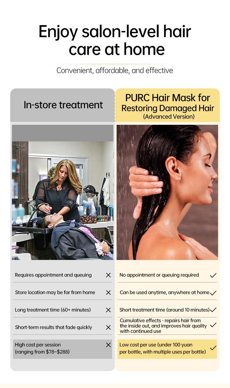 Hair Mask Conditioner, 1 Box No Steaming & No Washing Hair Mask, Hair Care & Styling Product for Dry & Damaged Hair, Hair Care Product for Women & Men, Shampoo