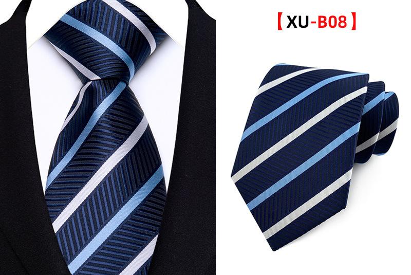 Men's Classic Striped Plaid Necktie - Male Wear for Business Look, Wedding Fit, Formal Suit Accessory - Father's Day Gift for Dad, Husband