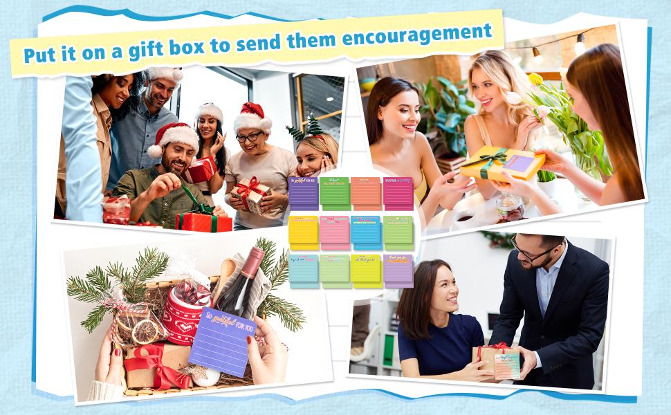 Christmas Gift Teacher's Day Themed Sticky Note Set 24/ 12 Pcs Teacher Appreciation Sticky Notes Teacher Appreciation Note Pads Thank You Teacher Memo Pads for Back To School Office Supplies Students Teachers Graduation Gift