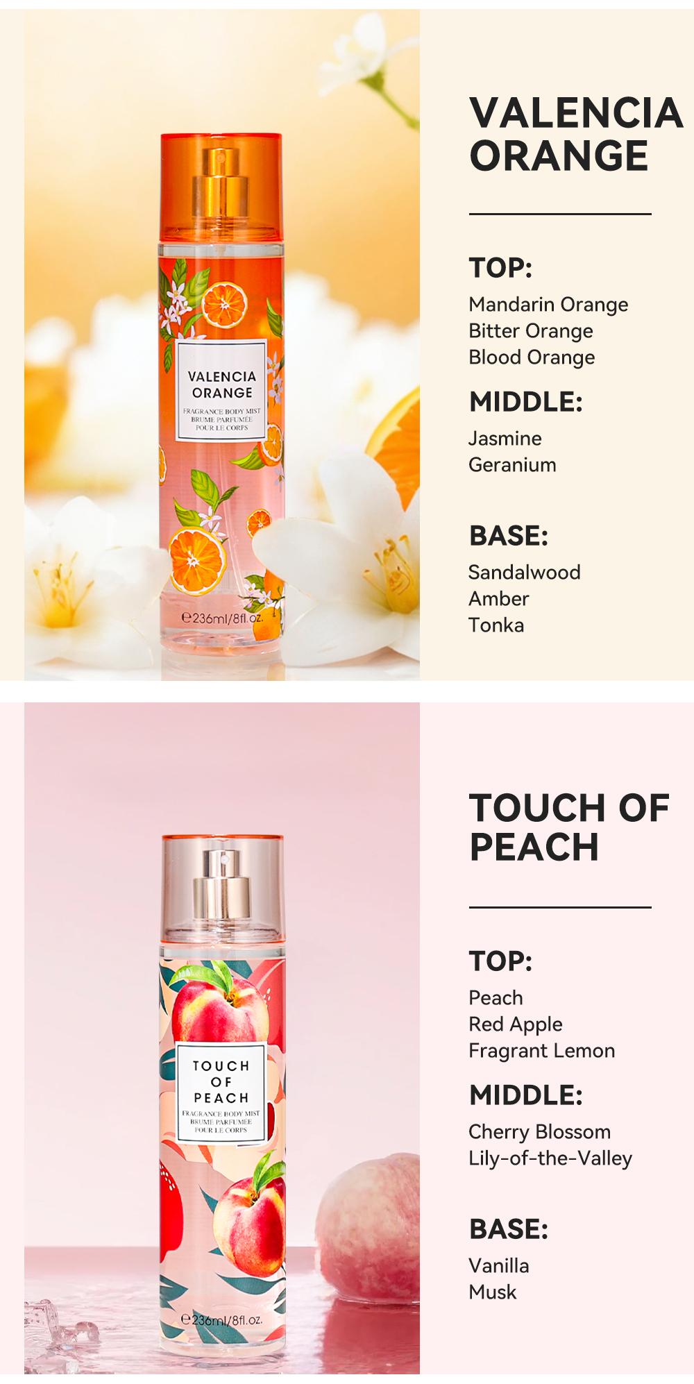 8 FL OZ Hair & Body Fragrance Mist for Women - Long-Lasting Perfume, Perfect for Dating, Parties and Gift Giving Floral Mint Scent Lightweight Scent Highly Scented