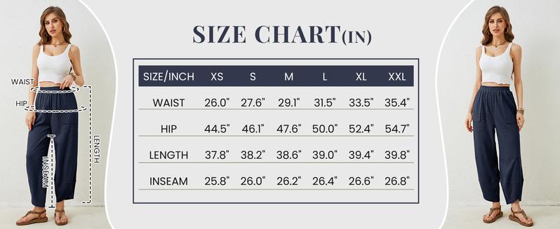 Tanming Women’s Harem Barrel Wide Leg Pants Elastic Waist Baggy Loose Fit Casual Jogger Sweatpants with Pockets Beach Street Coffee Teacher Outfits