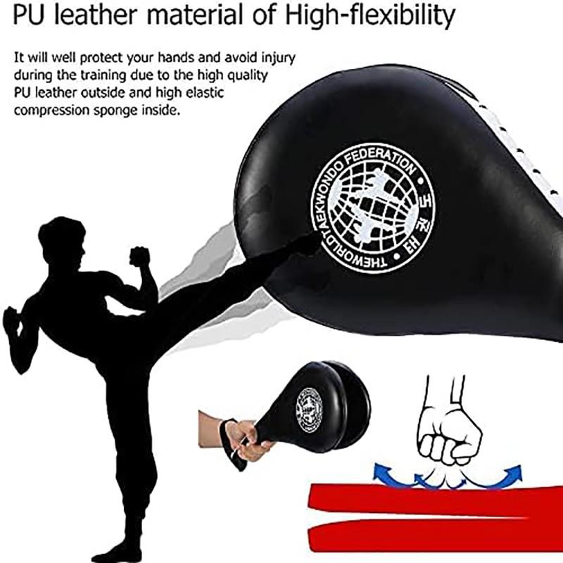 Taekwondo Kick Pads, Durable Striking Kick Pads, Kicking Target Pads, Punching Paddles for Tae Kwon Do, Karate, Kickboxing, Martial Arts Training