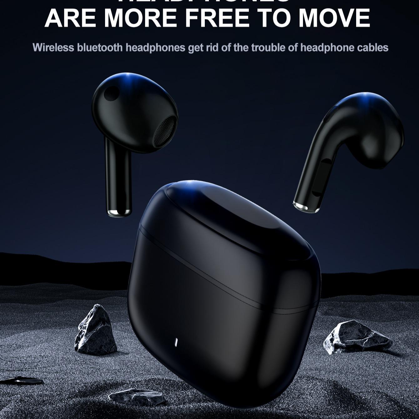 Wireless Earphones Low Latency Gaming Headset High Fidelity Long Battery Life Touch Control 180mah Perfect Gift Creative Design