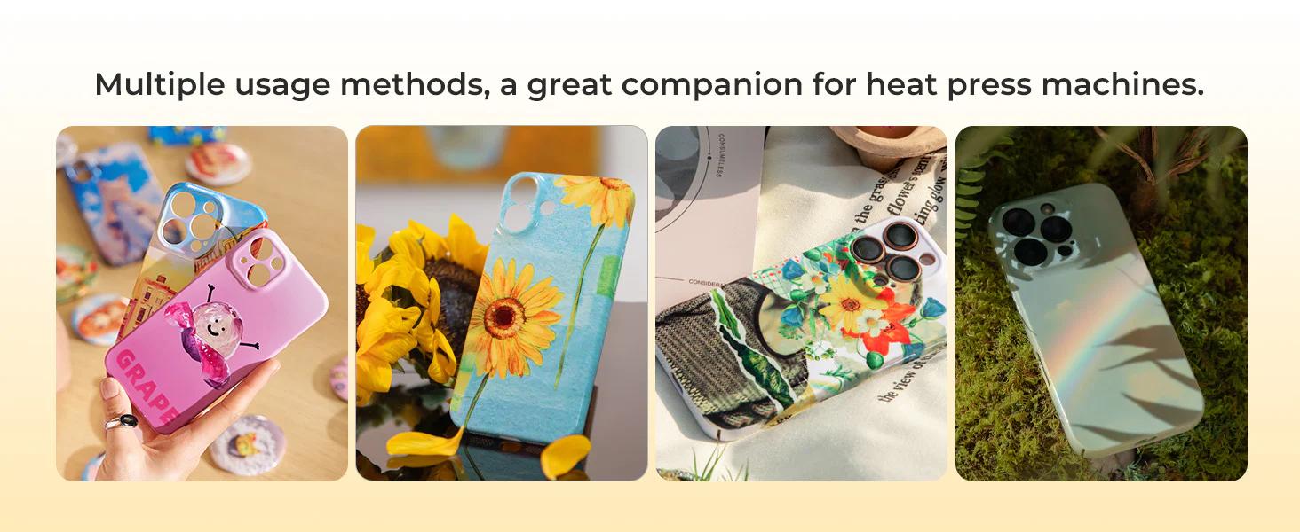 A4 Sublimation Film Bundle - 5 Pcs/10 Pcs/20 Pcs, For H17 Phone Case Heat Press