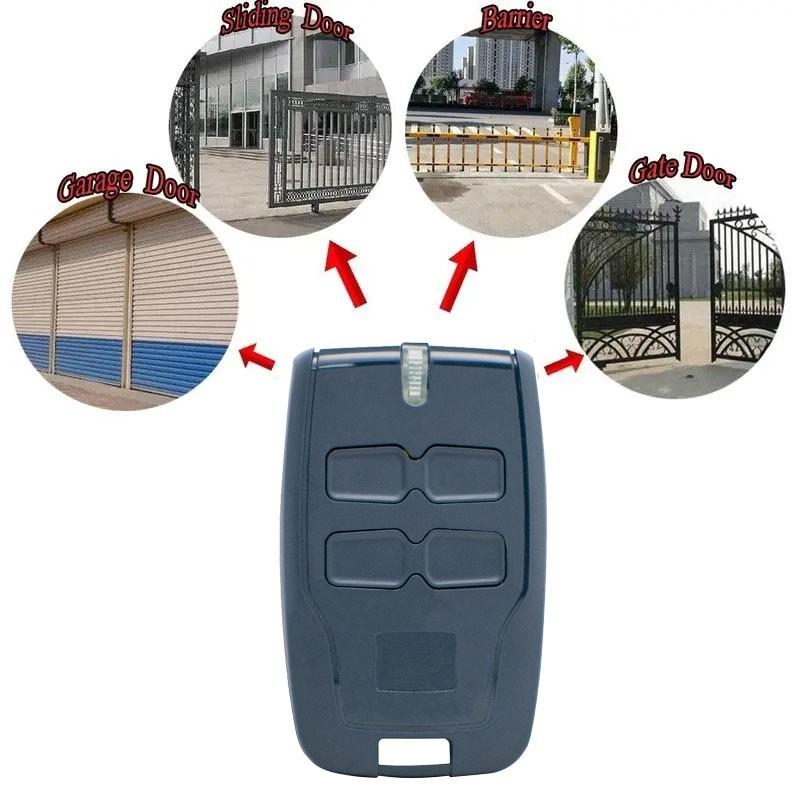 433mhz Wireless Garage Door Remote Control, Rolling Code Technology, 2/4 Button Options, Easy-To-Use Keychain Design