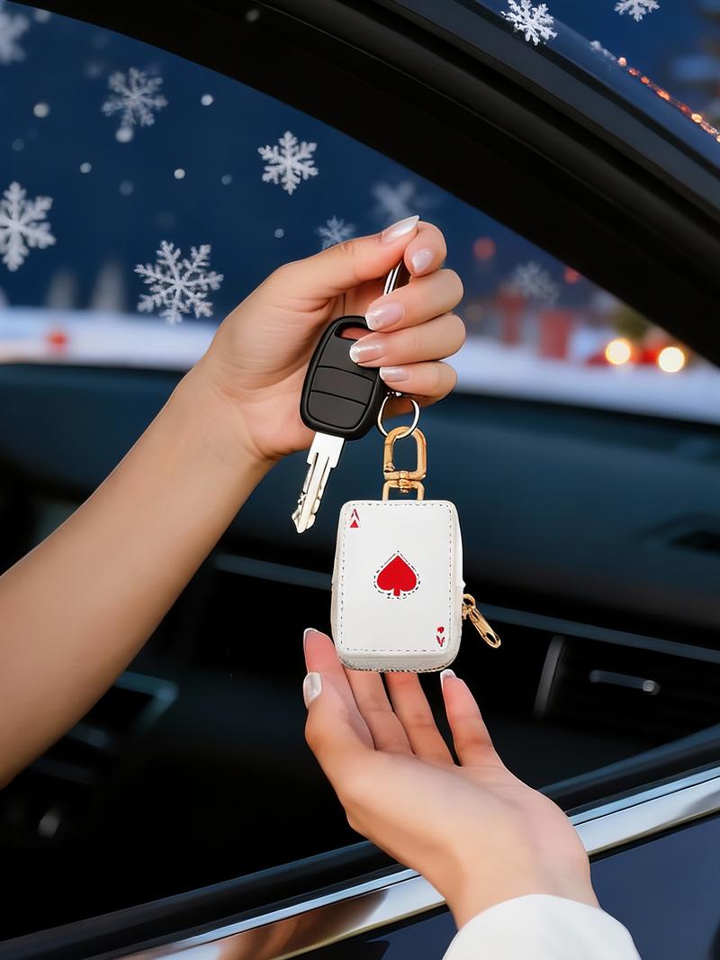 Lucky God Ace Charm, Charms for Bags, Mini Cute Bag Accessory, Fun Choice Jewelry, Unique Gift Idea for Various Occasions, Perfect Christmas & Valentine's Day Present, Bag Charm Keychain