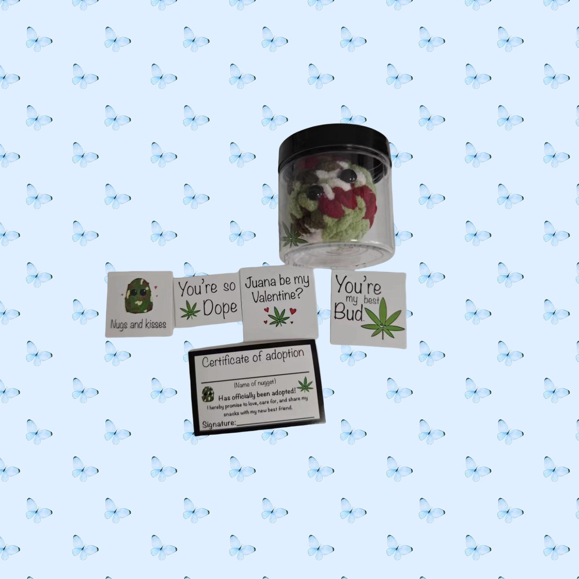 Explore Small Weed Plush Toy Jar, Unlock Unique Childhood Fun Space, Cute and Playful Decorative Item, Perfect Gift for Kids, Soft Stuffed Animals